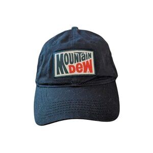 Mountain Dew Vintage Baseball Dad Hat Adjustable Canvas Patch Unisex Logo Retro